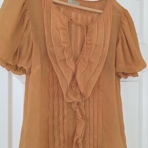 Beautiful Sexy Leifsdottir Blouse with Keyhole Tie Opening. Flowy. Sexy